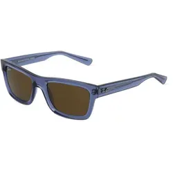 Ray-Ban RB4396 Unisex-Sonnenbrille - Sonnenbrille mit blauem Bio-Kunststoff-Gestell und braunen Gläsern, ideal für stilvolle Looks und UV-Schutz.