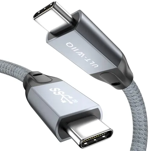 USB C Kabel Kurz 30cm, 20Gbps 100W 240W Type-C 3.2 Gen2x2 Datenkabel PD 3.1 EPR Schnelllade, 4K@144Hz 2K@240Hz Monitor Kabel für Laptop, Handy, Tablet, SSD, Power Bank, Steam Deck