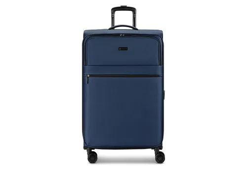 bugatti Weichgepäck-Trolley Valencia Soft - 4 Rollen, erweiterbar - Weichschalenkoffer mit Dehnfalte für zusätzlichen Stauraum, arretierbarem Griff und Außentaschen für optimale Praktikabilität. Hergestellt aus strapazierfähigem Polyester, ideal für luxuriöse Reisen.