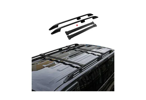 Dachreling + Dachträger für Ford Connect 2014-2024 L1 Kurzer RS Alu Schwarz