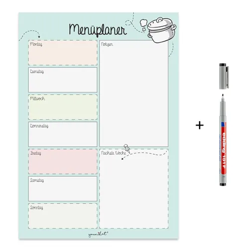 Menüplaner | dv_525 | DIN A4 selbstklebend I dv_525 1 von Younikat