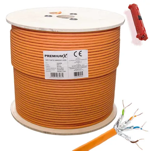 Premium X 500 Meter CAT 7 Netzwerkkabel von PremiumX