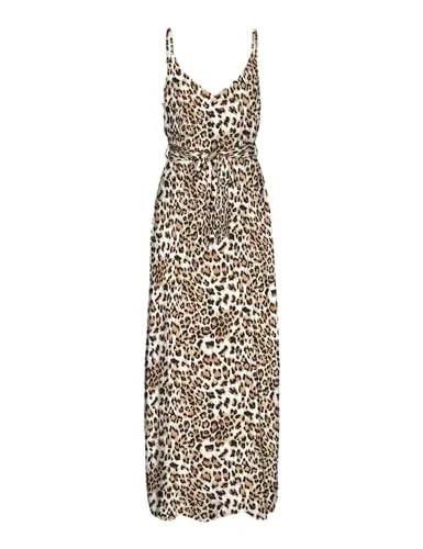 VERO MODA Vmeasy Joy Slit Maxi V-Neck Dress - Freizeitkleid für Damen mit elegantem V-Ausschnitt und seitlichem Schlitz für einen trendigen Look.