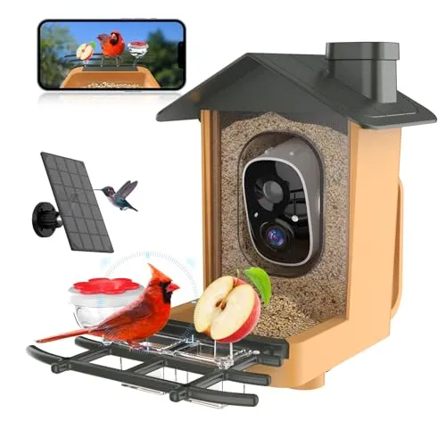 Vogelfutterhaus mit Kamera 2K HD