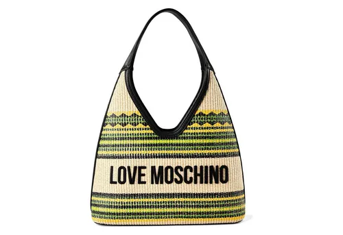 Love Moschino Sunset Stripes Schultertasche 34 cm schwarz TAS063725 - Die Love Moschino Sunset Stripes Schultertasche bietet stilvolles Design und praktische Fächer zur Organisation. Hergestellt aus robustem Polypropylen, vereint sie Langlebigkeit mit modischem Flair. Ideal für die moderne Frau, die ihre Essentials stilvoll transportieren möchte.