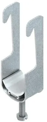 Niedax BWK 30 Bügelschelle, für Winkeleisen, 40x40x4-6 mm, für 1 Kabel, Ø 26-30 mm, Stahl, mit Kunststoffdruckwanne (BWK 30)