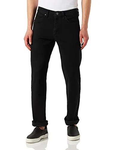 Lee Herren Legendary Regular Jeans, Black Overdye, 38W / 32L - Herren-Jeanshosen mit supersauberem Finish und klassischer Passform. Ideal für einen minimalistischen Look und bequem geschnitten für Bewegungsfreiheit.