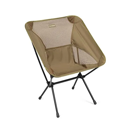 Helinox One XL Faltstuhl, coyote tan - Faltstuhl für Camping und Outdoor, bietet 40% mehr Platz zum Sitzen und hat eine Tragfähigkeit von bis zu 145 kg bei nur 1,4 kg Gewicht.