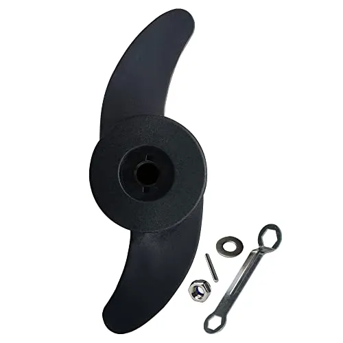 T-BOKO Marine Propeller mit 2 Klingen (7,6 cm Durchmesser), Ersatz-Zubehör für elektrischen Außenbordmotor, geeignet für 14,5 kg, 20,9 kg, 18,1 kg