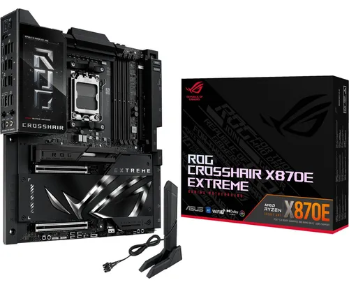 ASUS ROG CROSSHAIR X870E EXTREME, AMD, Sockel AM5, AMD Ryzen 7000 Series, AMD Ryzen 8000 Series, AMD Ryzen 9000 Series, Sockel AM5, DDR5-SDRAM, 256 GB