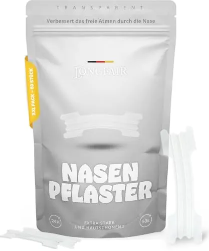 Premium Nasenpflaster | 50 Stück | für bessere Atmung und mehr Komfort