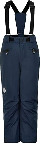 Color Kids Ski Pants W. Pockets 5440 total eclipse (870) 116 - Skihosen für Kinder, wasserdicht mit einer Wassersäule von 10.000 mm, ideal für Wintersport und Spiel im Schnee, umweltfreundlich aus recyceltem Stoff und mit fleecegefüttertem Gesäß für extra Wärme.