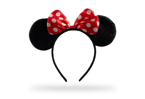 relaxdays Haarreif Maus mit Ohren und Schleife