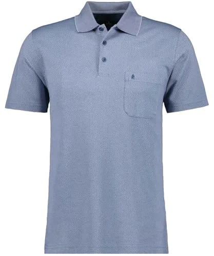 RAGMAN Herren Softknit-Polo Fischernetz Taube-073, 4XL