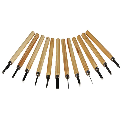 ➡️ 12 Schnitzmesser Set Schnitzwerkzeug (Holz Kürbis Messer) Brüder Mannesmann