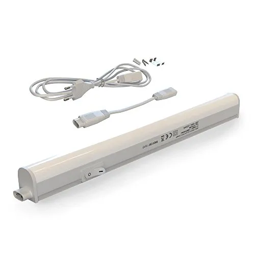 BRILONER LED Leiste mit Ein/Aus-Schalter - Unterschrank Beleuchtung, energiesparende LED-Lampe mit 400 Lumen, ideal für Küchenarbeitsflächen und einfach zu montieren.