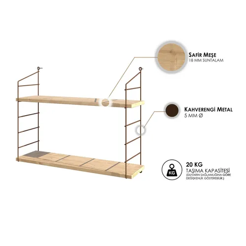 Wandregal Ablage Regal Shelf Eiche