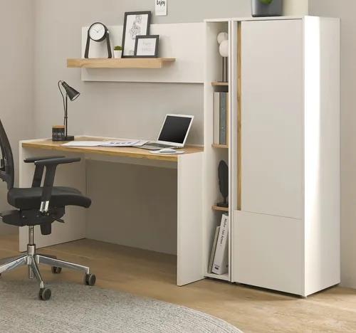 Furn.Design Büromöbel-Set Center, 4-teilig mit Schreibtisch und Schrank - Das 4-teilige Büromöbel Set