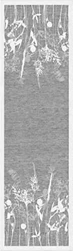 Ekelund Tischläufer Airy 090, 35x120 cm - Tischläufer aus Baumwolle-Leinen-Mix, in elegantem Grau, GOTS-zertifiziert für nachhaltigen Genuss, ideal für stilvolle Tischdekoration.