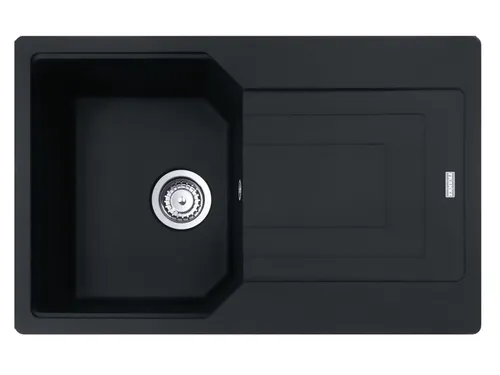 Zurbrüggen Einbauspüle URBAN - Schwarz, 78x50 cm - Sanitäranlagen & Zubehör - Designstarke Einbauspüle in mattschwarz, reversibel einbaubar und ideal für kleine Küchen mit pflegeleichter Fragranit-Oberfläche.