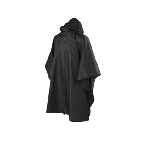 Helikon-Tex Leichter Poncho, Schwarz, Einheitsgröße