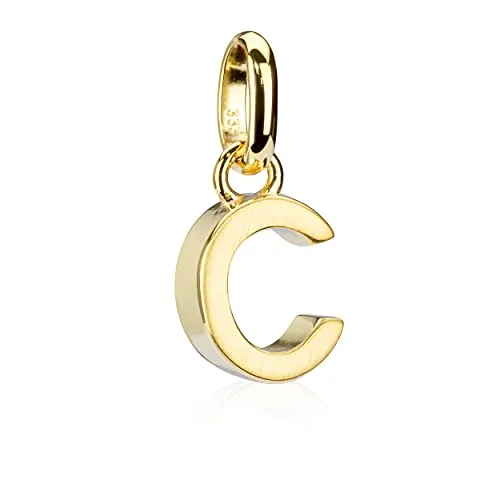 NKlaus Buchstabe C Kettenanhänger aus 333 Gelb Gold - Anhänger für Damen, hochwertig verarbeitet aus 333 Gelb Gold (8 Karat), ideal für persönliche Akzente und vielseitig einsetzbar.
