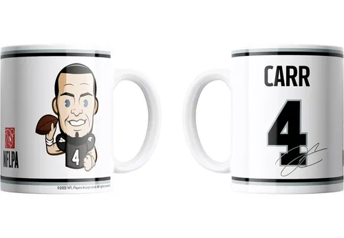 Las Vegas Raiders Derek Carr Emoji Jumbo-Tasse 440 ml American Football NFL Schw