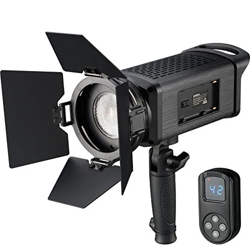 Bresser SP-60 Portable LED Fresnel Light 60 W mit Geschenkbox - Der Bresser SP-60 ist ein tragbarer LED-Fresnel-Scheinwerfer mit 60 W, ideal für kreative Lichtgestaltung. Inklusive kostenloser Geschenkbox im Wert von 160 EUR.