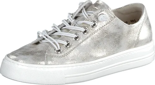 Paul Green 4081-038 Sneaker in Silber 42 EU - Stylische Sneaker aus nachhaltigem Leder, mit praktischem Schnellschnürsystem für optimalen Tragekomfort und modischen Look.