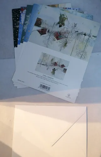 P052 - Adventskalenderkarten - Nostalgie Weihnachten Grußkarten - 5Stk - NEU