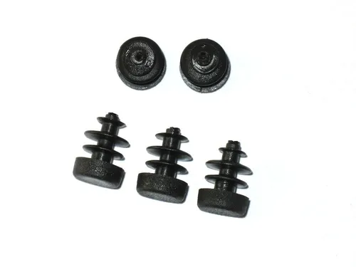 Walter Bethke GmbH & Co. KG Anhänger 25 x Lamellenstopfen Rundrohrstopfen Ø 12 mm (Außen) Stopfen SCHWARZ