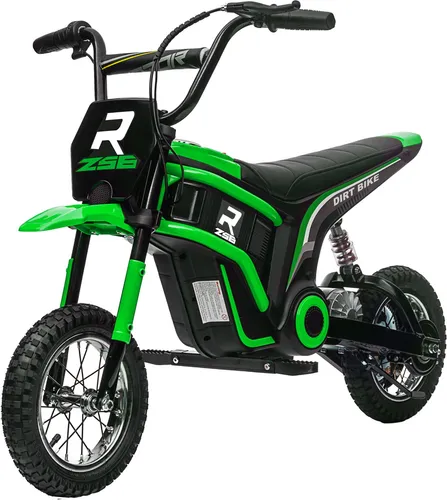 Elektro-Kindermotorrad 24V mit Geschwindigkeitsregelung, Musik & Lichtern, Grün