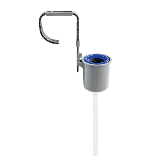 Bestway 58233 Poolskimmer - Effektiver Oberflächen-Skimmer für Quick-up und Frame-Pools, inkl. Wandhalterung und Schlauch, sorgt für sauberes Wasser und einen entspannten Badespaß.