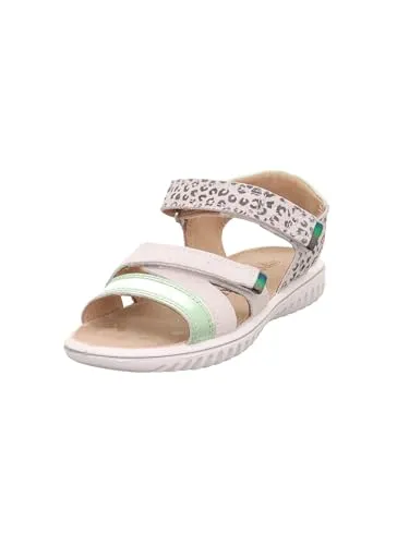 Superfit Sparkle Sandale weiß/hellgrün (1010) 30 - Wanderschuhe für Kinder mit robustem Effektleder und flexibler PU-Sohle, ideal für Alltag und Abenteuer, sorgen für festen Halt und ein natürliches Abrollen.