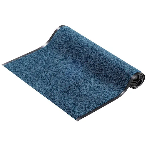 Hamat Fußmatte Mars blau 90 x 300 cm - Robuste Fußmatte in Blau, ideal für Eingangsbereiche, rutschfest und langlebig für hohen Fußverkehr.