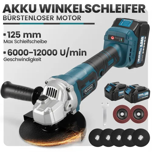 Akku Heckenschere 21V 1000W mit 53cm Klinge und 2 Akkus