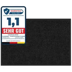 Produktbild Floordirekt Schmutzfangmatte Rhine - Schwarz 90 x 120 cm