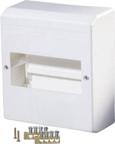 F-Tronic 7260015 KV06K Verteilerschrank Aufputz Anzahl Teilungen = 6 Anzahl Reihen = 1 Inhalt 1 St.