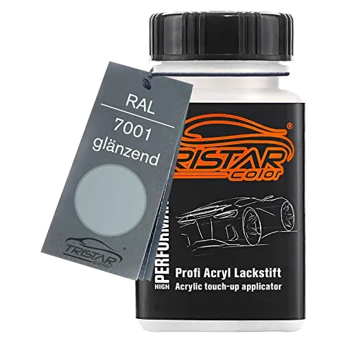 TRISTARcolor RAL 7001 Silbergrau glänzend Lackstift 50 ml schnelltrocknend