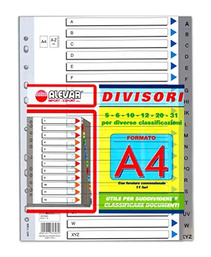 Alevar 3130/20 Trennblätter für Ringordner
