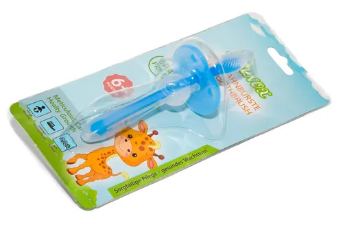 ELANOX Lernzahnbürste Baby Zahnbürste aus Silikon für eine Reinigung und Zahnfleischmassage