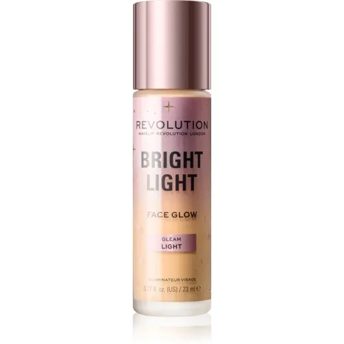 Makeup Revolution Bright Light Face Glow aufhellendes Tönungsfluid Farbton Gleam Light 23 ml