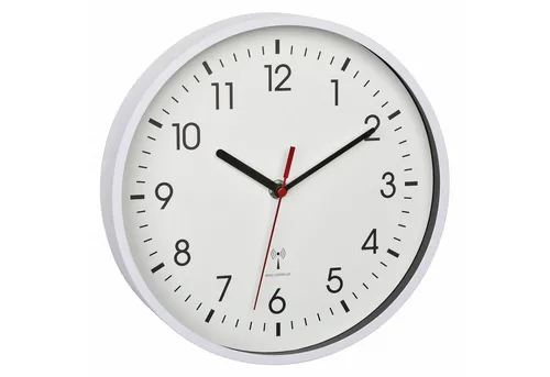 TFA Dostmann Analoge Funk-Wanduhr 60.3550 in weiß von TFA Dostmann