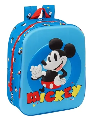 Safta Mickey Mouse 3d Mini Backpack One Size