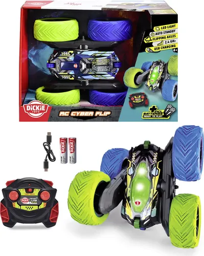 Dickie RC Cyber Flip, RTR (201105010) - RC-Modelle, beeindruckender Flip-Action und 360°-Drehungen für spannende Abenteuer im Freien.
