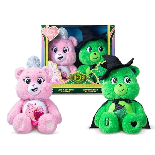 Basic Fun Care Bears x Wicked Plüsch 2er-Pack – Good Luck Bear & Love-a-Lot Bear