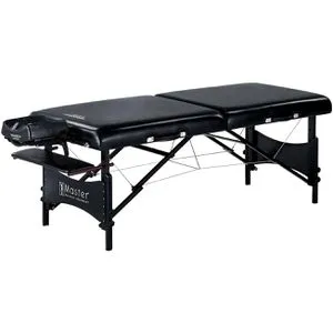 Master-Massage Massageliege Galaxy, schwarz, klappbar, höhenverstellbar, 2 Zonen, 76cm breit
