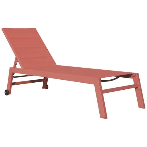 Happy Garden Sonnenliege Barbados in orange von Happy Garden