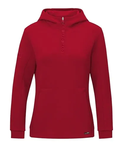 JAKO Damen Kapuzensweat Zip Hoodie Pro Casual - Hoodie für Damen mit sportlichem Schnitt, aus weichem Material für hohen Tragekomfort. Highlight ist der Glossy-Reißverschluss mit JAKO Logo und praktische Taschen für zusätzlichen Stauraum.