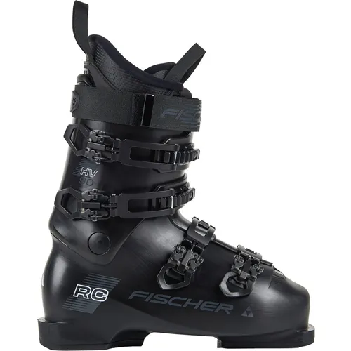 Fischer RC 90 black/black - 27/27.5 - Skischuhe für Hobby-Skifahrer, ideal für breite Füße. Hoher Komfort, sportliches Design und einfache Handhabung für unbeschwerten Skispaß.